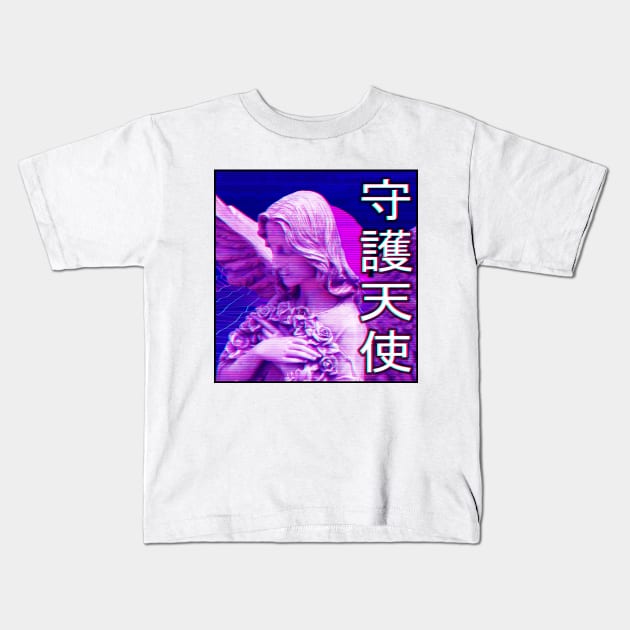 Aesthetic Vaporwave Statue 3 Kids T-Shirt by MisterNightmare